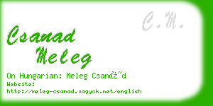 csanad meleg business card